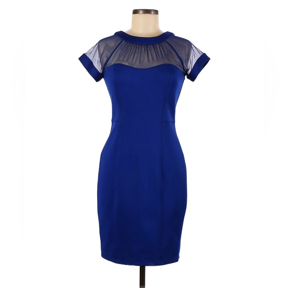 Women’s Blue Sheath Dress Enfocus Studio